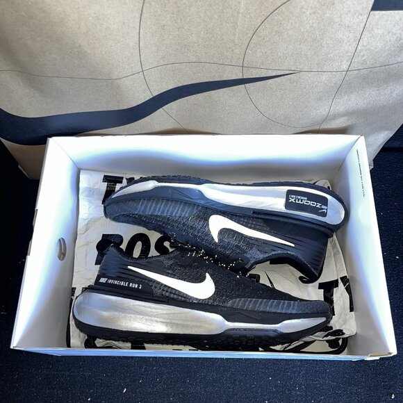 NEW Nike By You ZoomX Invincible 3 Black White Silver FZ1427-003 Women Size 9 - Picture 7 of 7